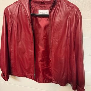 Nine West Cherry Leather Jacket for Women